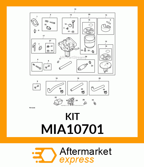 CHOKE SHAFT KIT MIA10701