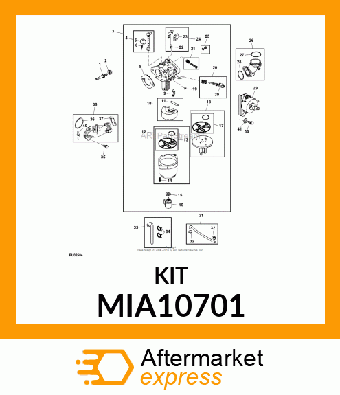 CHOKE SHAFT KIT MIA10701