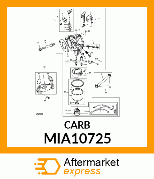 CARBURETOR MIA10725