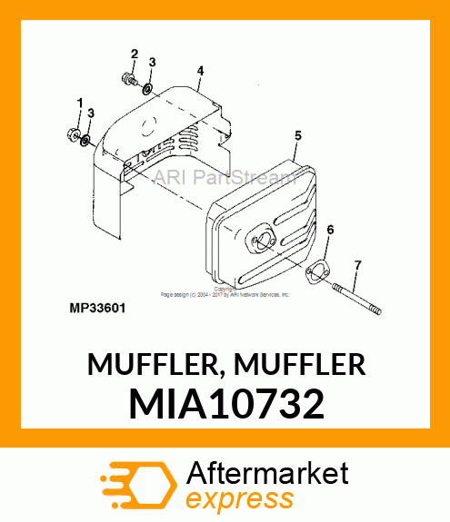 MUFFLER, MUFFLER MIA10732