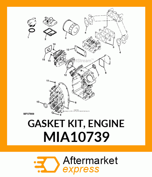 GASKET KIT, ENGINE MIA10739