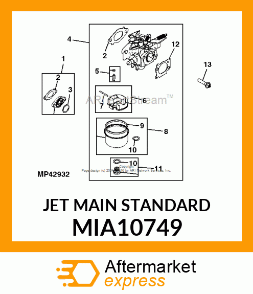 JET MAIN STANDARD MIA10749