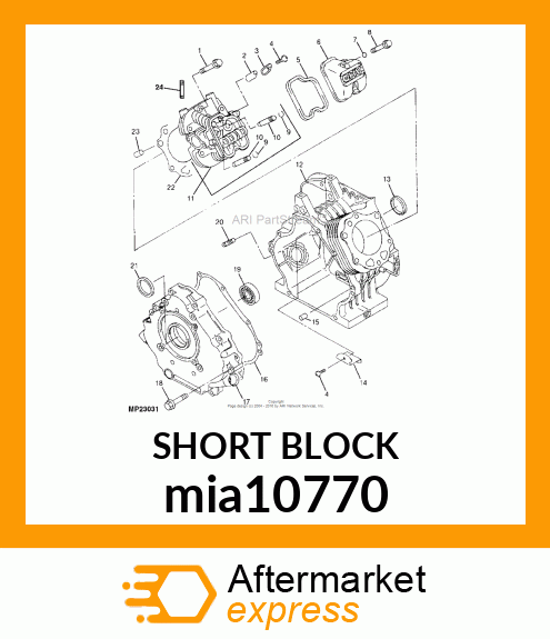 SHORT BLOCK mia10770