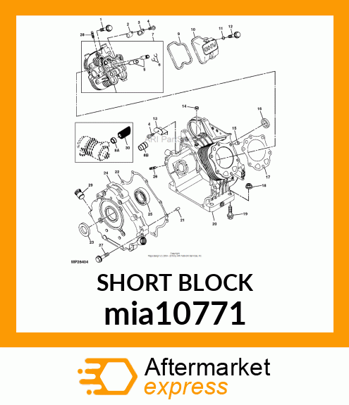 SHORT BLOCK mia10771