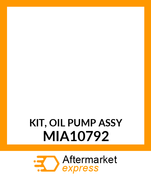 KIT, OIL PUMP ASSY MIA10792