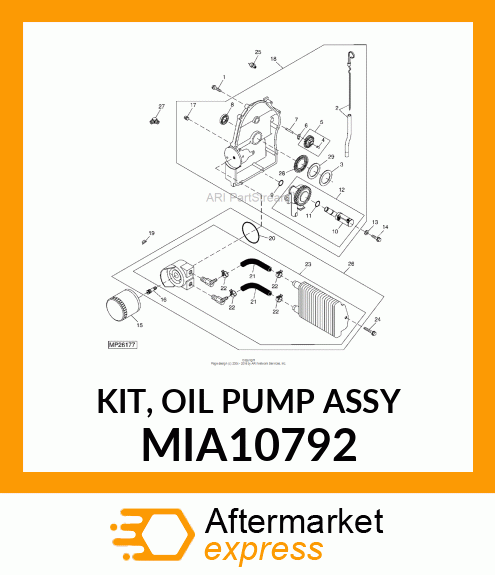 KIT, OIL PUMP ASSY MIA10792