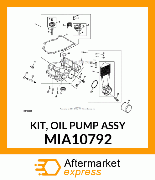 KIT, OIL PUMP ASSY MIA10792