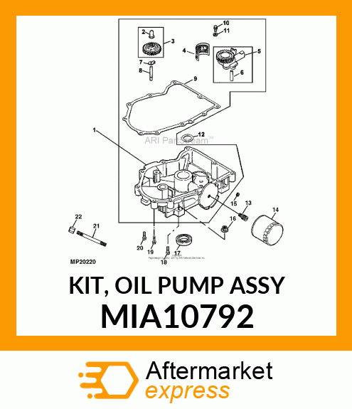 KIT, OIL PUMP ASSY MIA10792