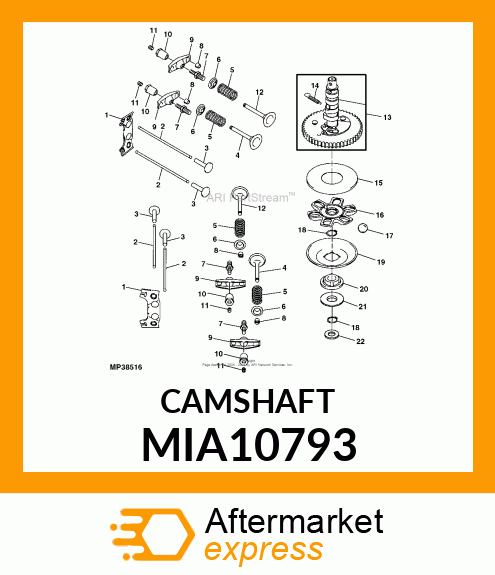 CAMSHAFT MIA10793