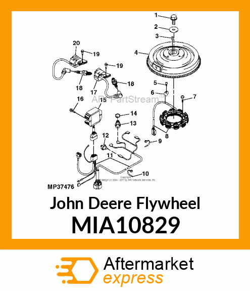 FLYWHEEL ASSY MIA10829