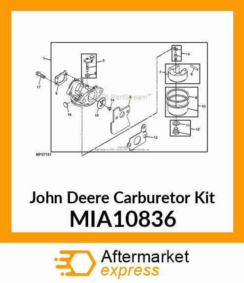 CARBURETOR KIT MIA10836