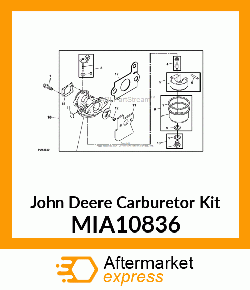 CARBURETOR KIT MIA10836