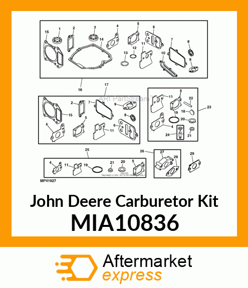 CARBURETOR KIT MIA10836