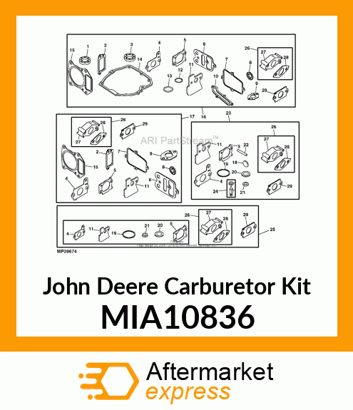 CARBURETOR KIT MIA10836