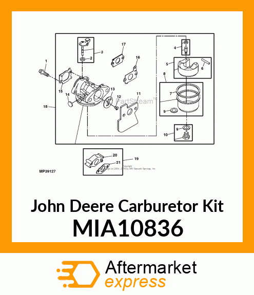 CARBURETOR KIT MIA10836