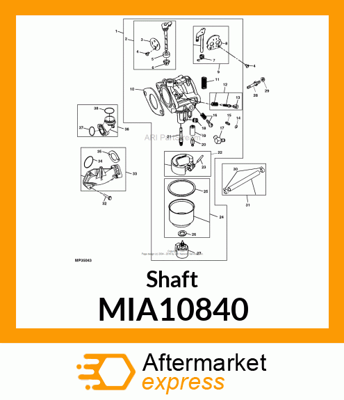 Shaft MIA10840