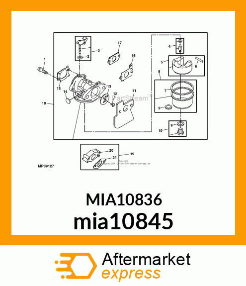 CARBURETOR KIT mia10845