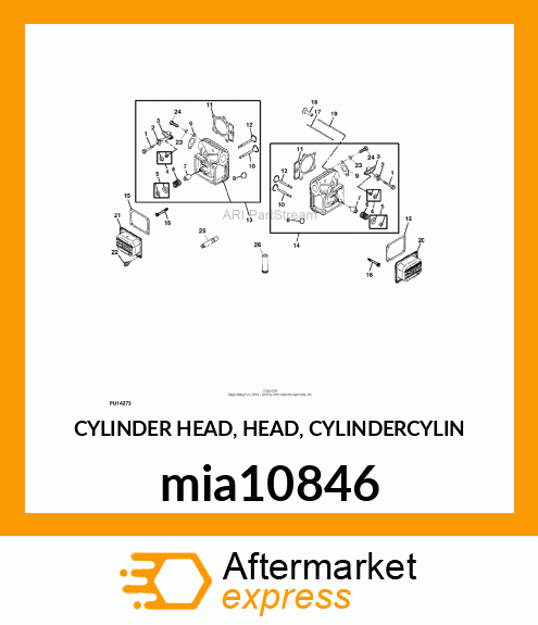 CYLINDER HEAD, HEAD, CYLINDERCYLIN mia10846