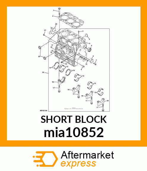 SHORT BLOCK mia10852