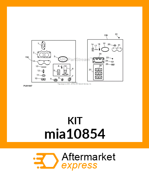 CARBURETOR KIT mia10854