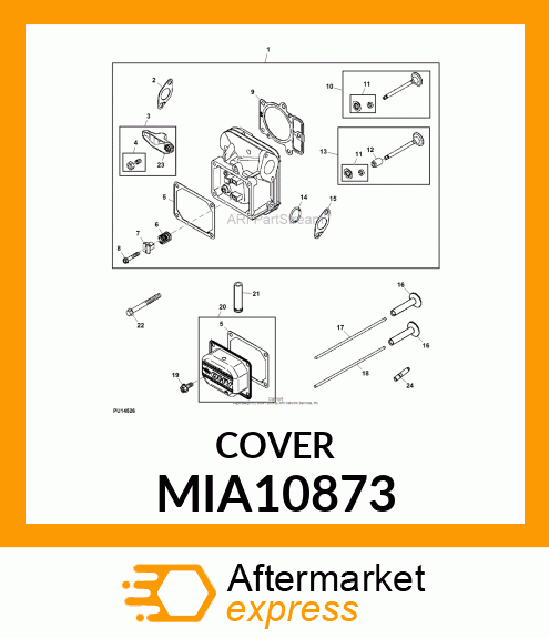 COVER, ROCKER ARM MIA10873