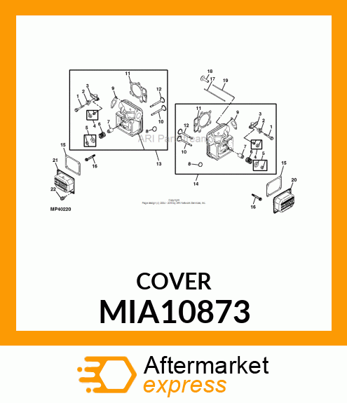 COVER, ROCKER ARM MIA10873