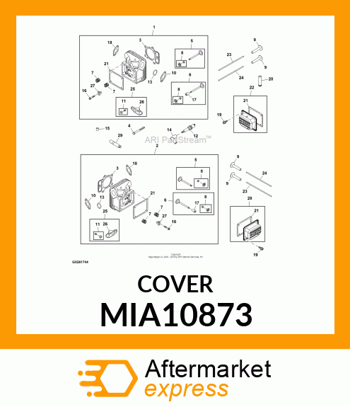 COVER, ROCKER ARM MIA10873