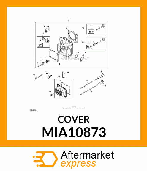 COVER, ROCKER ARM MIA10873