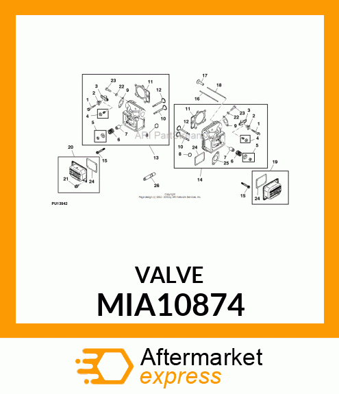 INTAKE VALVE, VALVE MIA10874