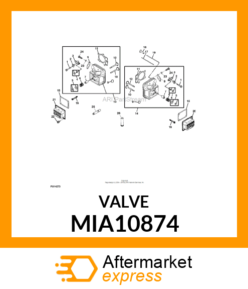 INTAKE VALVE, VALVE MIA10874