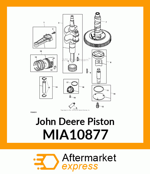 PISTON, PISTON ASSY STANDARD MIA10877