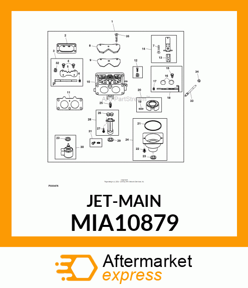 JET MAIN, STANDARD LEFT MIA10879