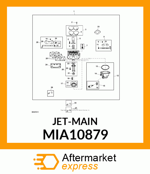 JET MAIN, STANDARD LEFT MIA10879