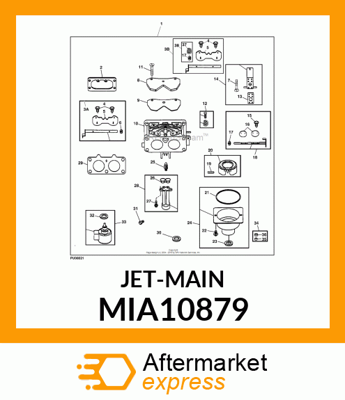 JET MAIN, STANDARD LEFT MIA10879