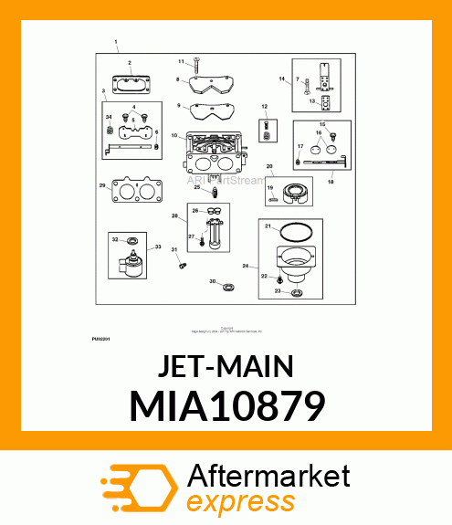 JET MAIN, STANDARD LEFT MIA10879