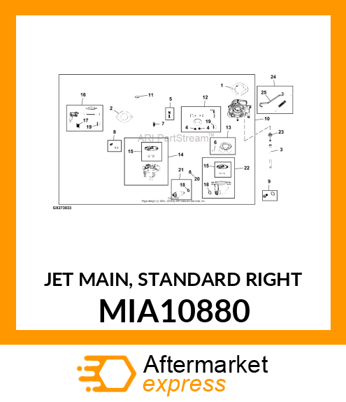 JET MAIN, STANDARD RIGHT MIA10880