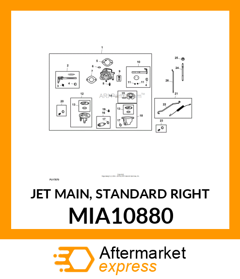 JET MAIN, STANDARD RIGHT MIA10880