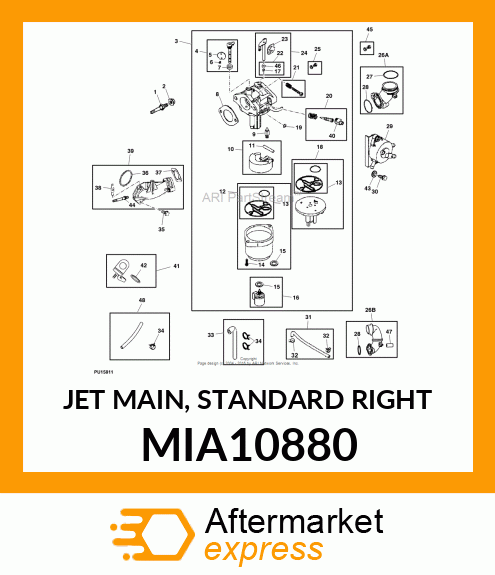 JET MAIN, STANDARD RIGHT MIA10880