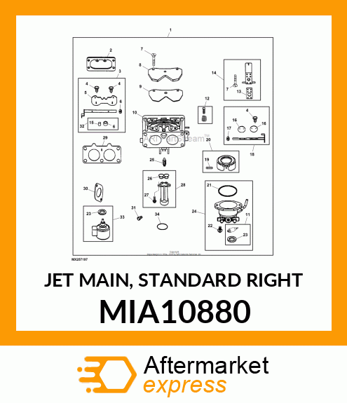 JET MAIN, STANDARD RIGHT MIA10880