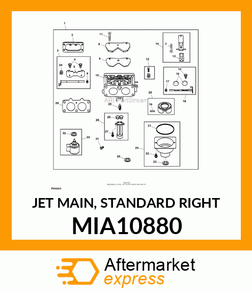 JET MAIN, STANDARD RIGHT MIA10880