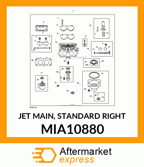 JET MAIN, STANDARD RIGHT MIA10880