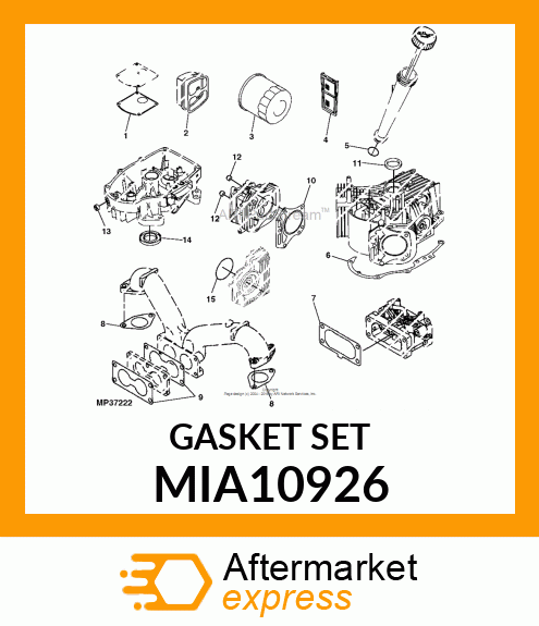 GASKET SET MIA10926