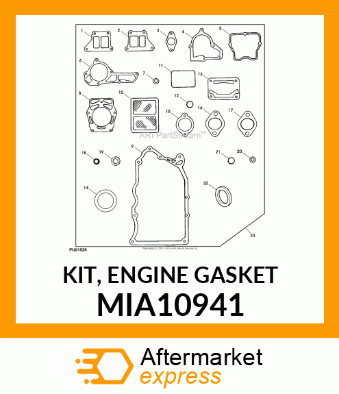 KIT, ENGINE GASKET MIA10941