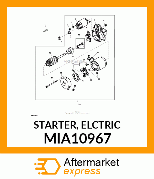 STARTER, ELCTRIC MIA10967