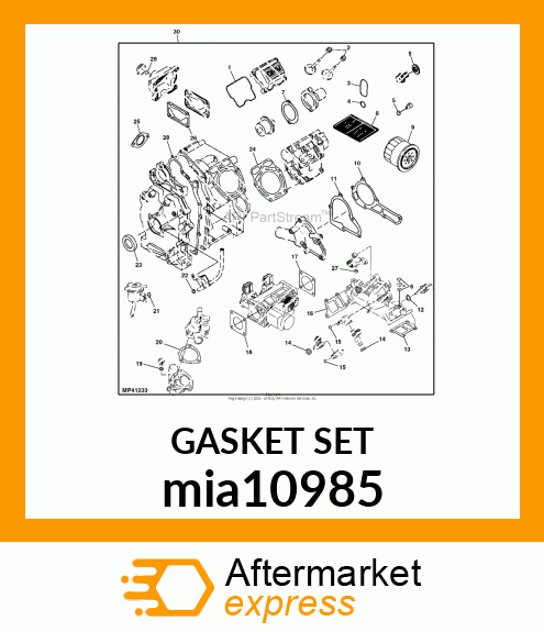 GASKET SET mia10985