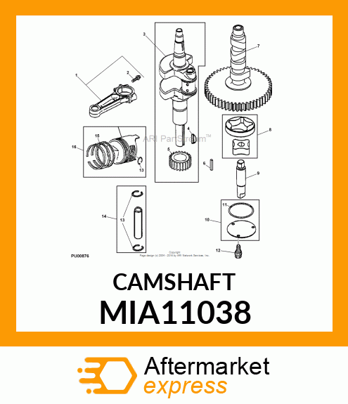 CAMSHAFT MIA11038