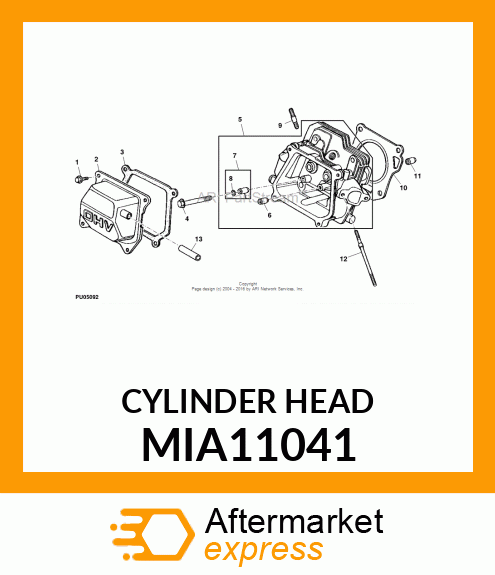 CYLINDER HEAD MIA11041