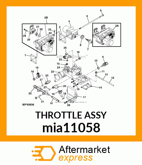 THROTTLE ASSY mia11058