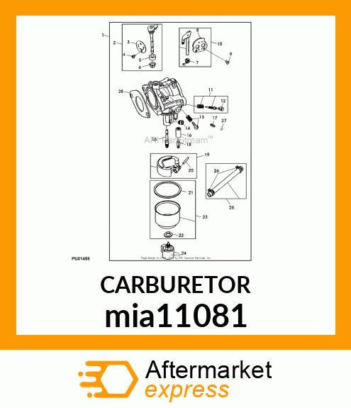 CARBURETOR mia11081