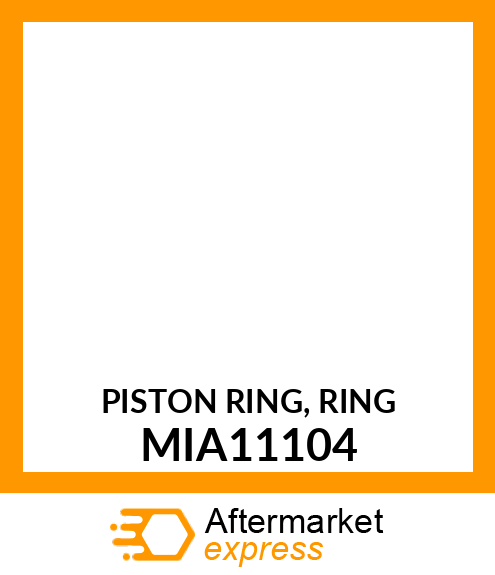 PISTON RING, RING MIA11104